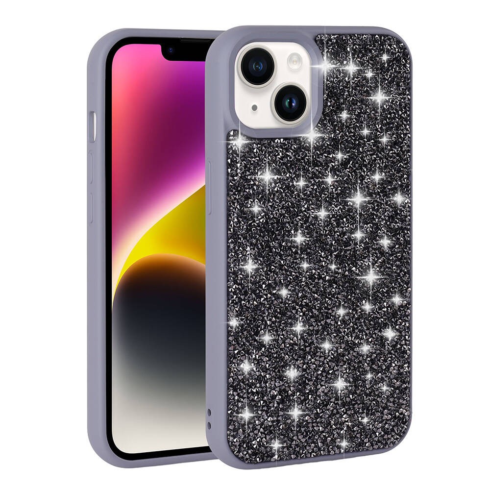 iPhone 14 Parlak Taşlı Tasarım Zore Pırlanta