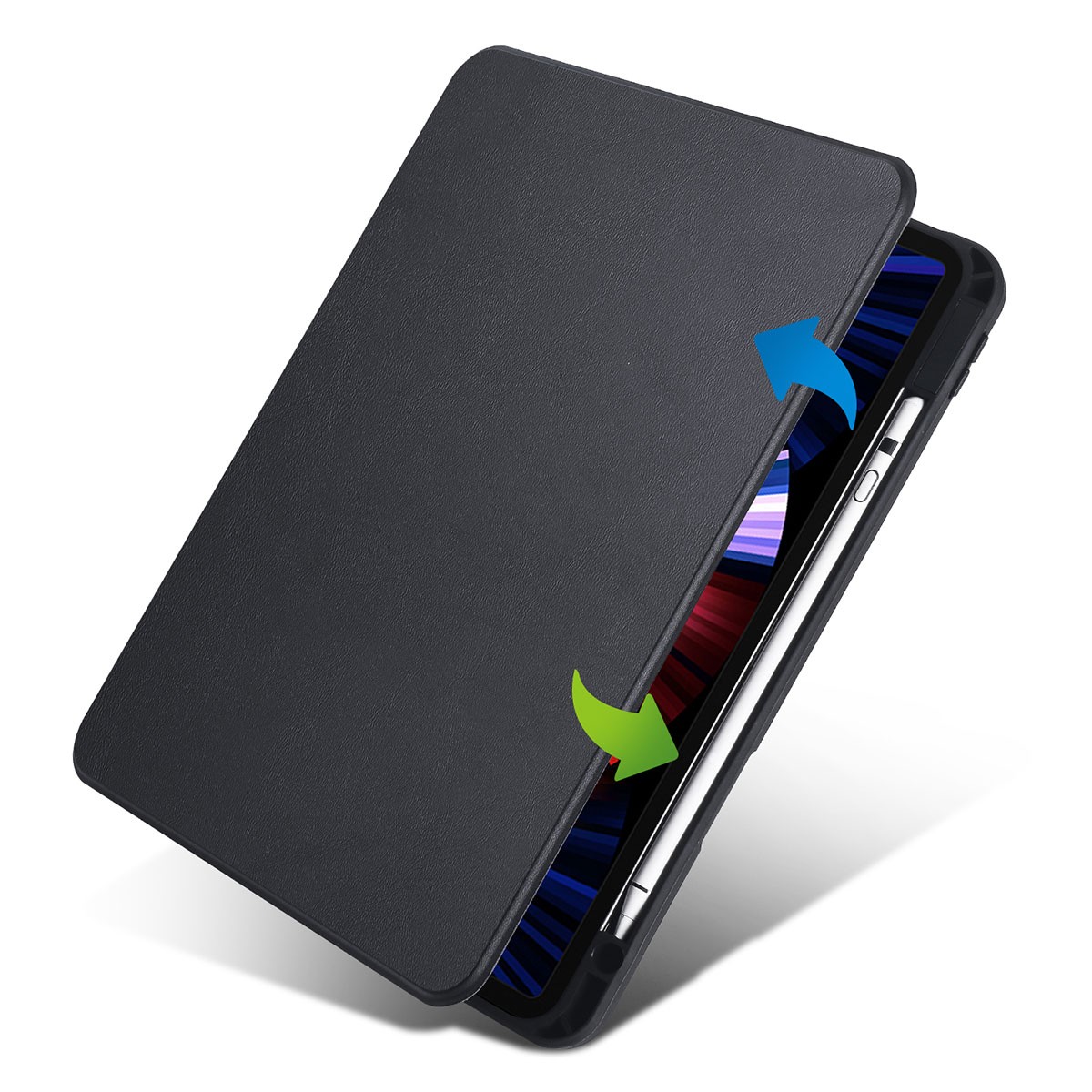 iPad Pro 11 2020 (2.Nesil)  Zore Termik Kalem Bölmeli Dönebilen Standlı