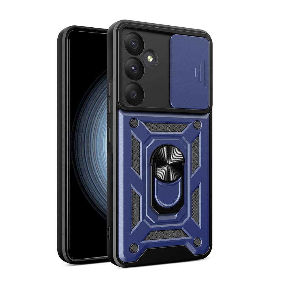 Galaxy A55 Kılıf Magnetik Standlı Kamera Korumalı Zore Sürgülü Vega Kılıf