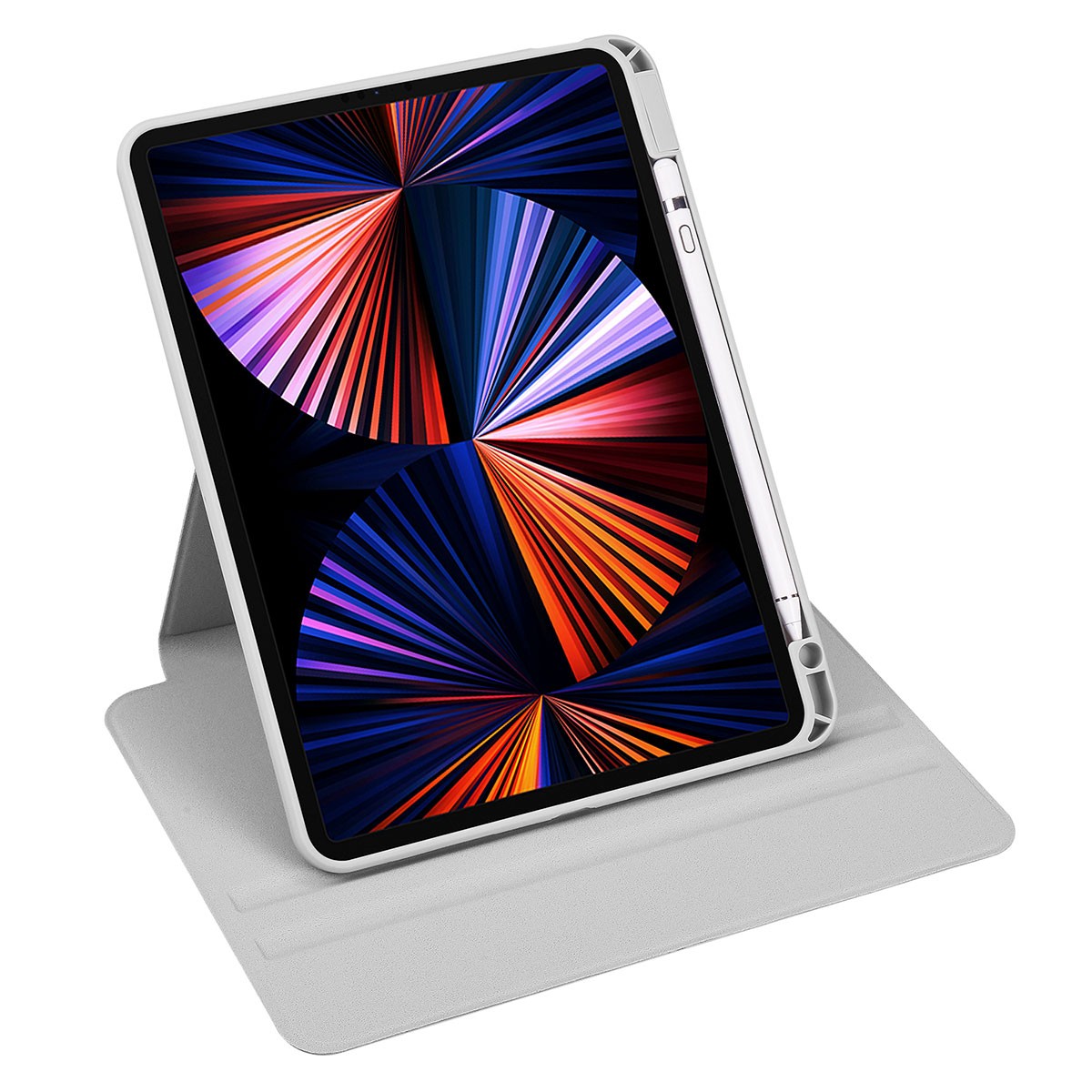 iPad Air 10.9 2022 (5.Nesil)  Zore Termik Kalem Bölmeli Dönebilen Standlı