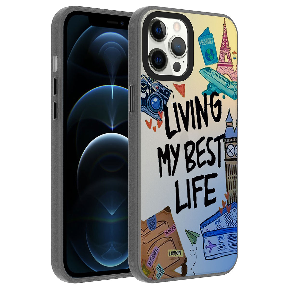 iPhone 12 Pro Desenli Zore Dragon Sert Kılıf