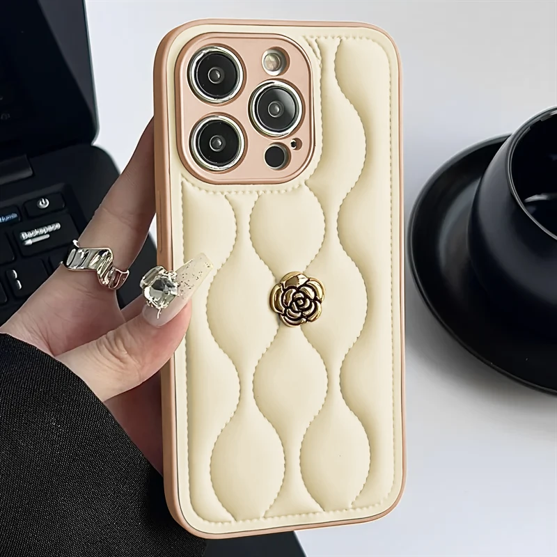 iPhone 15 Pro Max Uyumlu Zebana Camellia Kılıf