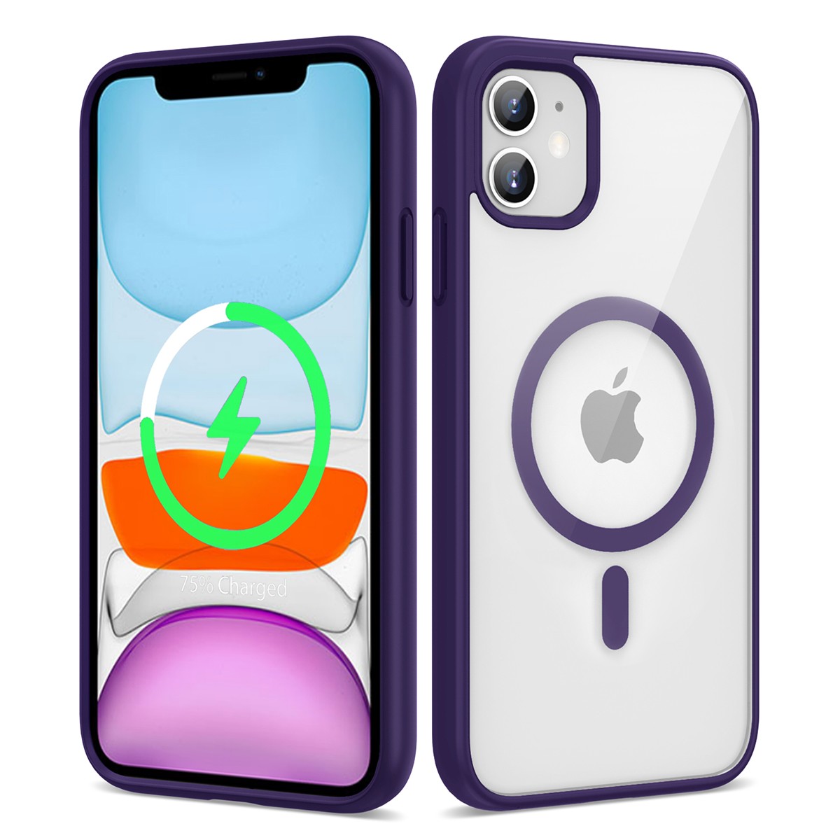 iPhone 11 Compatible Silicone Zore Ege Case with Magsafe Wireless Charging Feature