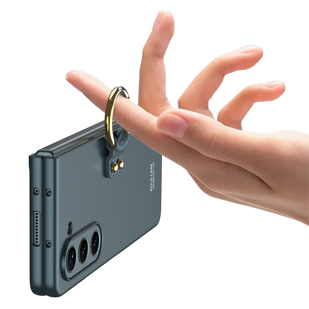 Galaxy Z Fold 5 Zore Kıpta Yüzüklü Flip Sert