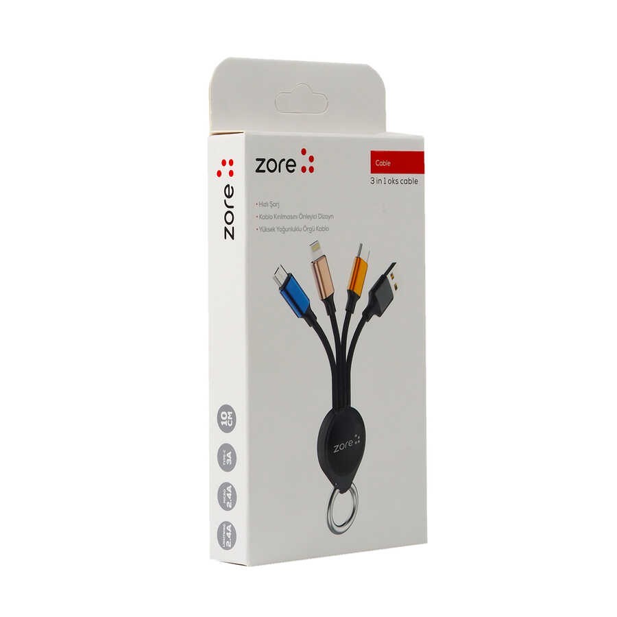 Zore OKS 3 in 1 USB Cable