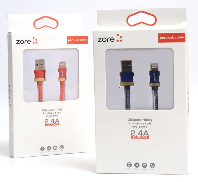 Zore Poro Lightning USB Cable 1M