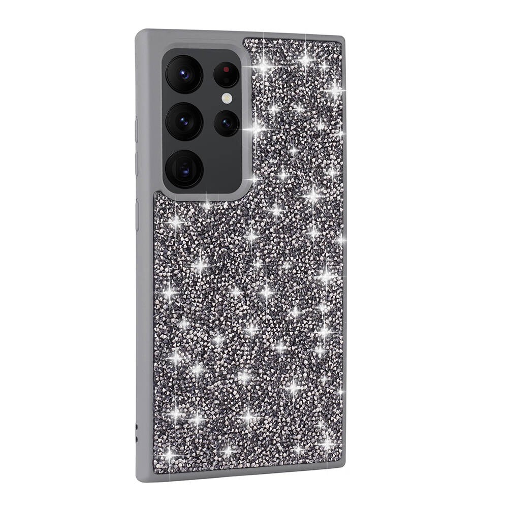 Galaxy S24 Ultra Parlak Taşlı Tasarım Zore Pırlanta