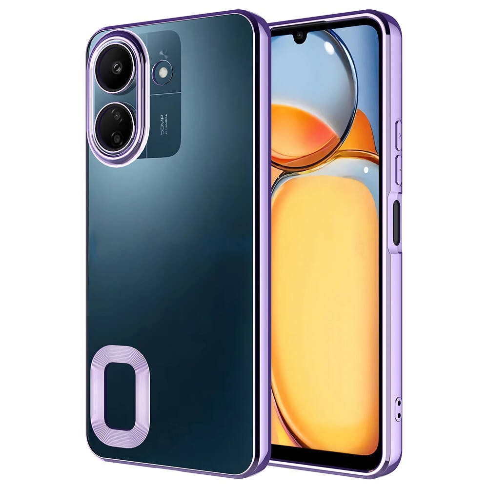 Xiaomi Poco C65 Kamera Korumalı Logo Gösteren Zore Omega Kılıf