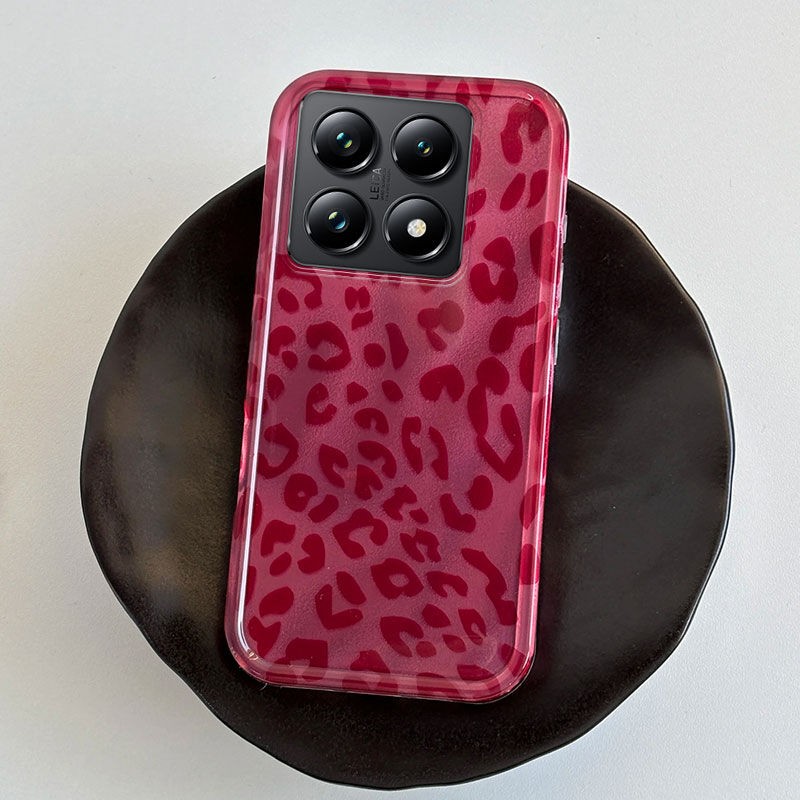 Xiaomi Mi 14T Pro Uyumlu Leopar Desenli Zebana Luxe Silikon Kılıf
