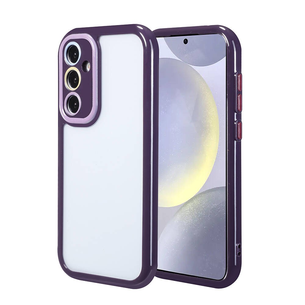 Galaxy S24 Kamera Korumalı Renkli Kenar ve Çerçeve Tasarımlı Zore Vitamin Kılıf