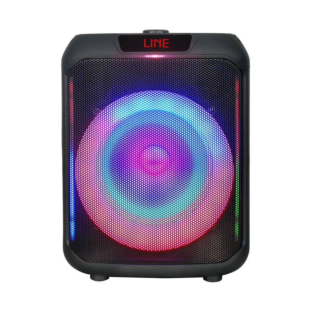 Rona GD-907 Dijital LED Göstergeli FM Radyolu Mikrofonlu RGB TWS 8 inç Stereo Bass Kablosuz Karaoke