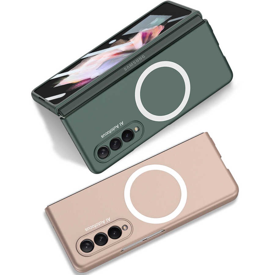 Galaxy Z Fold 3 Wireless Şarj Özellikli Zore Kıpta Magsafe