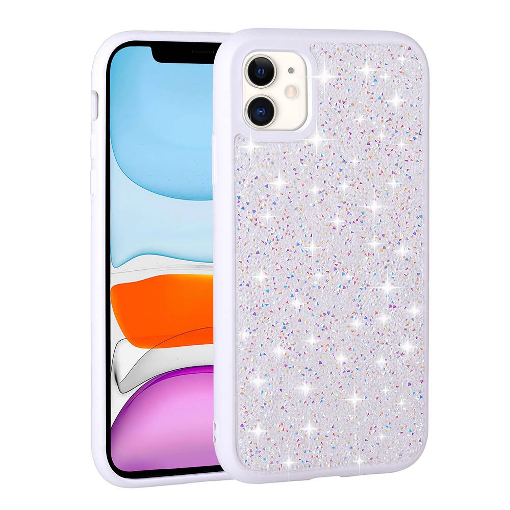 iPhone 11 Parlak Taşlı Tasarım Zore Pırlanta