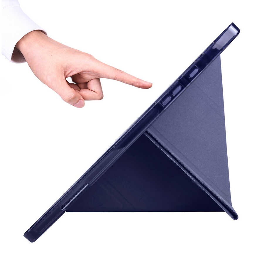 Galaxy Tab A8 10.5 SM-X200 (2021)  Zore Tri Folding Kalem Bölmeli Standlı