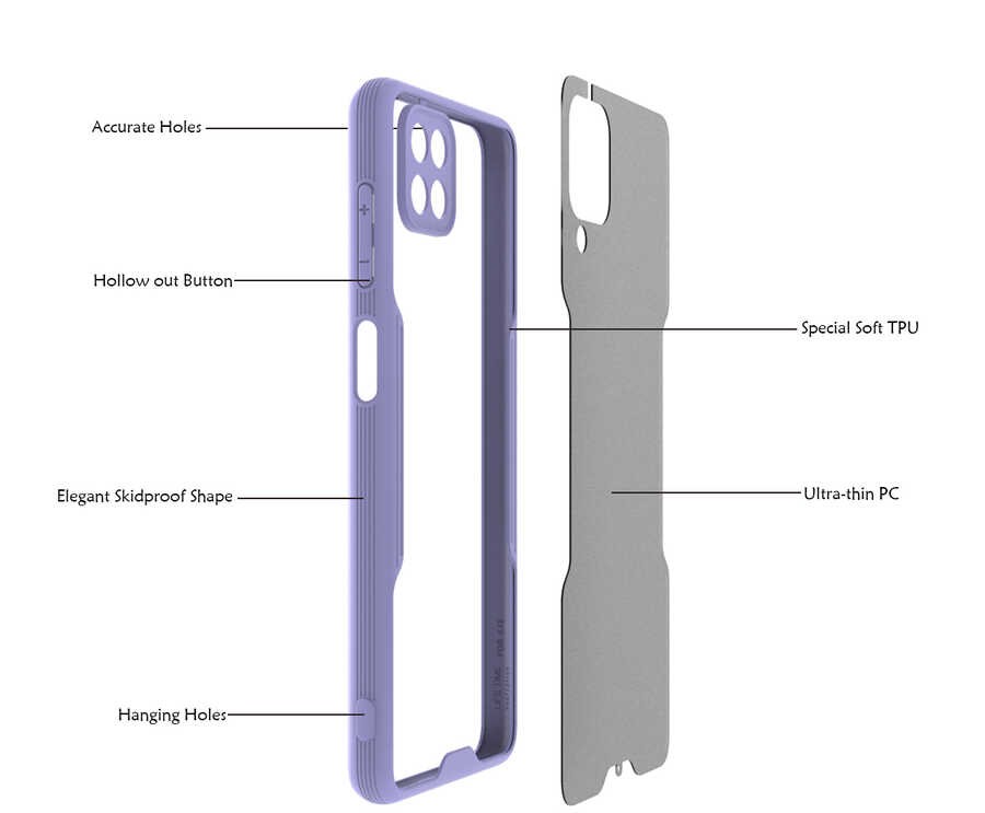 Galaxy M12 Kılıf Zore Parfe Kılıf