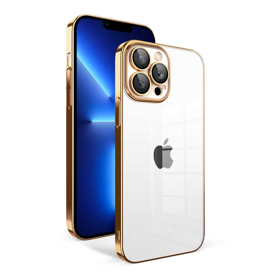 iPhone 12 Pro Kamera Korumalı Renkli Çerçeveli Zore Garaj