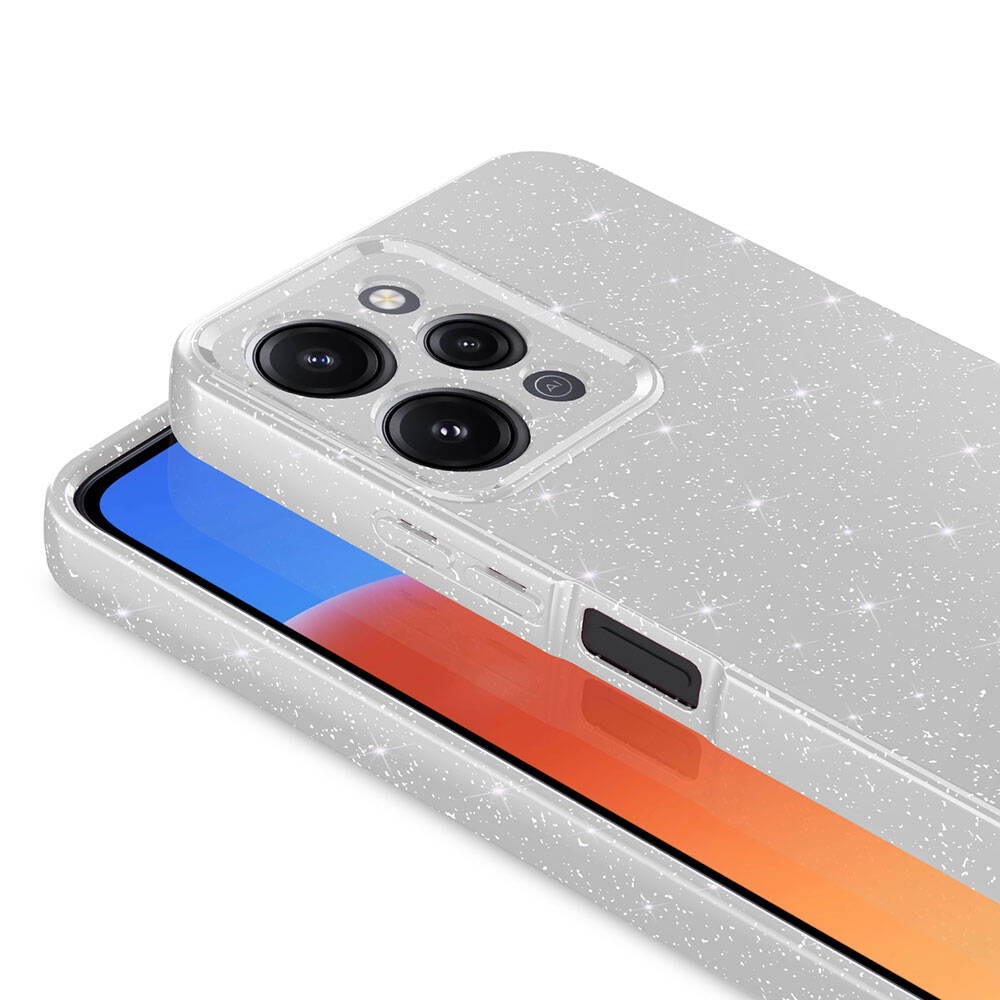 Xiaomi Redmi 12 Kamera Korumalı Simli Lüks Zore Koton Kılıf