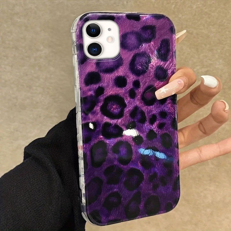 iPhone 11 Uyumlu Leopar Desenli Zebana Luxe Silikon Kılıf