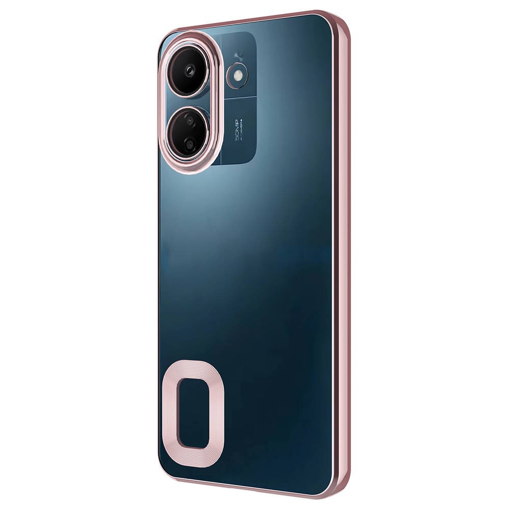 Xiaomi Poco C65 Kamera Korumalı Logo Gösteren Zore Omega Kılıf