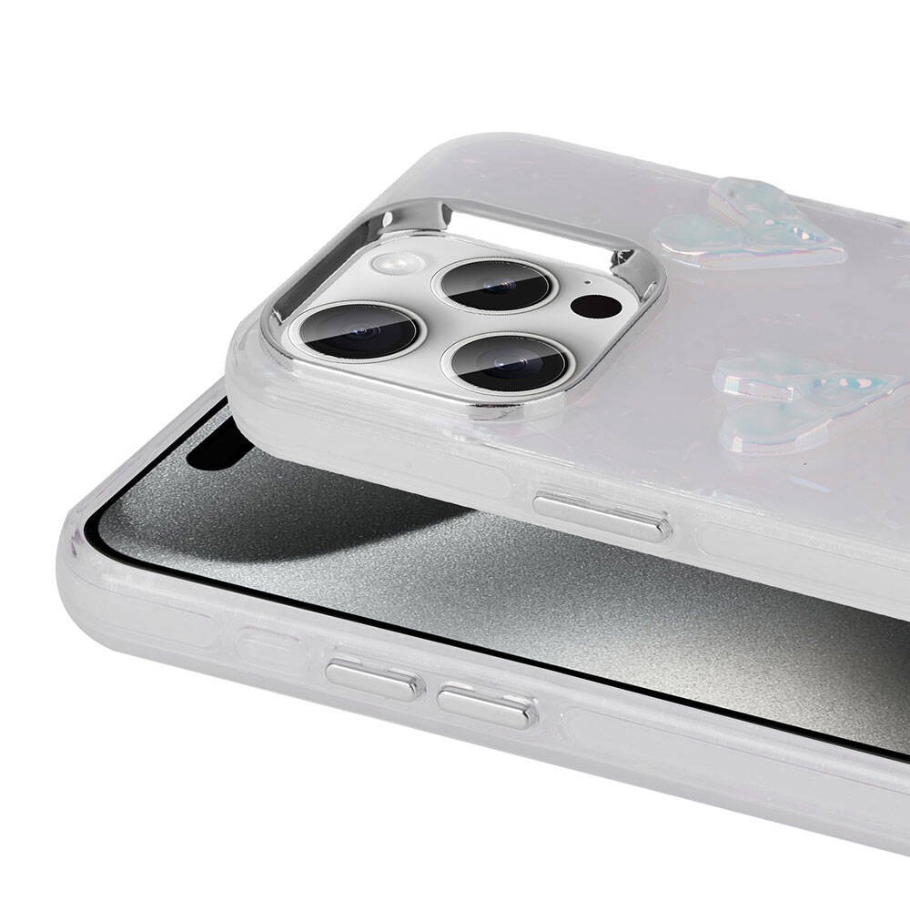 iPhone 15 Pro Max Kabartma Figürlü Parlak Zore Eralli Silikon