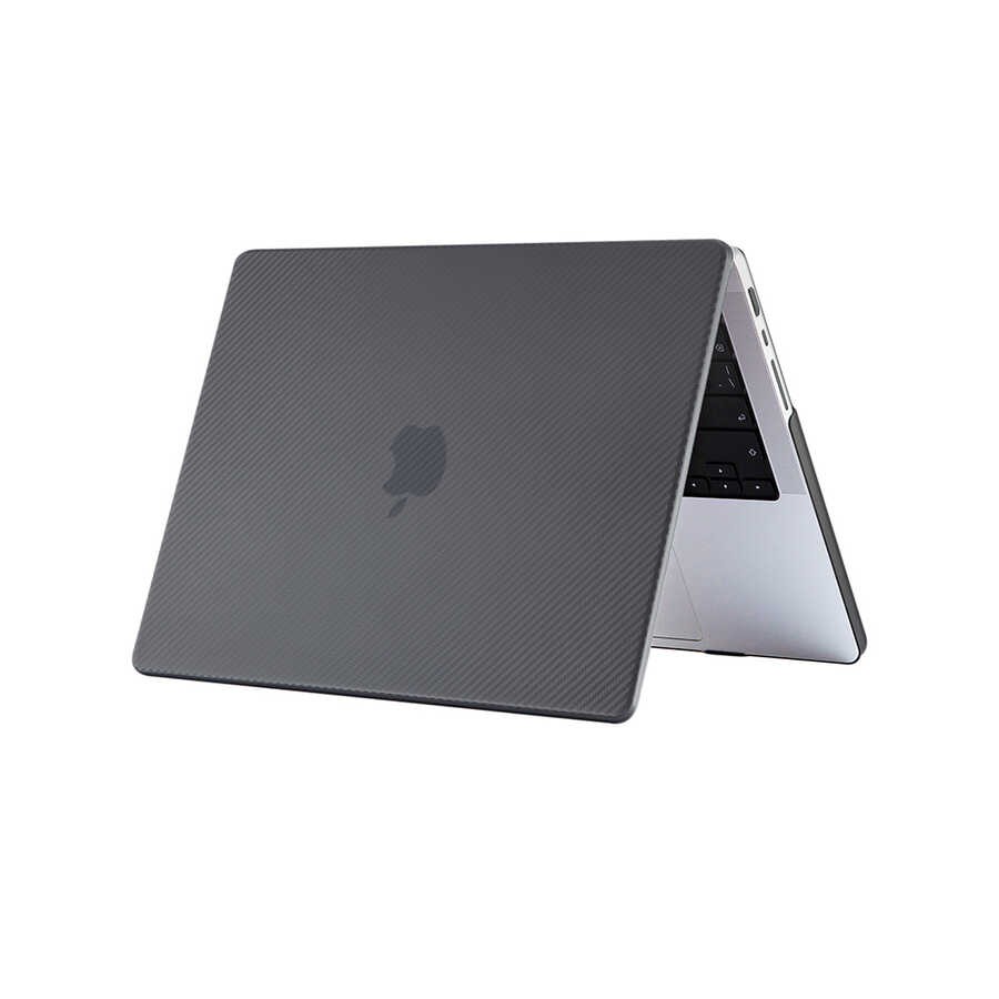 Macbook Pro 14.2 2023 A2779 Zore MSoft Carbon Fiber Tasarımlı Kapak