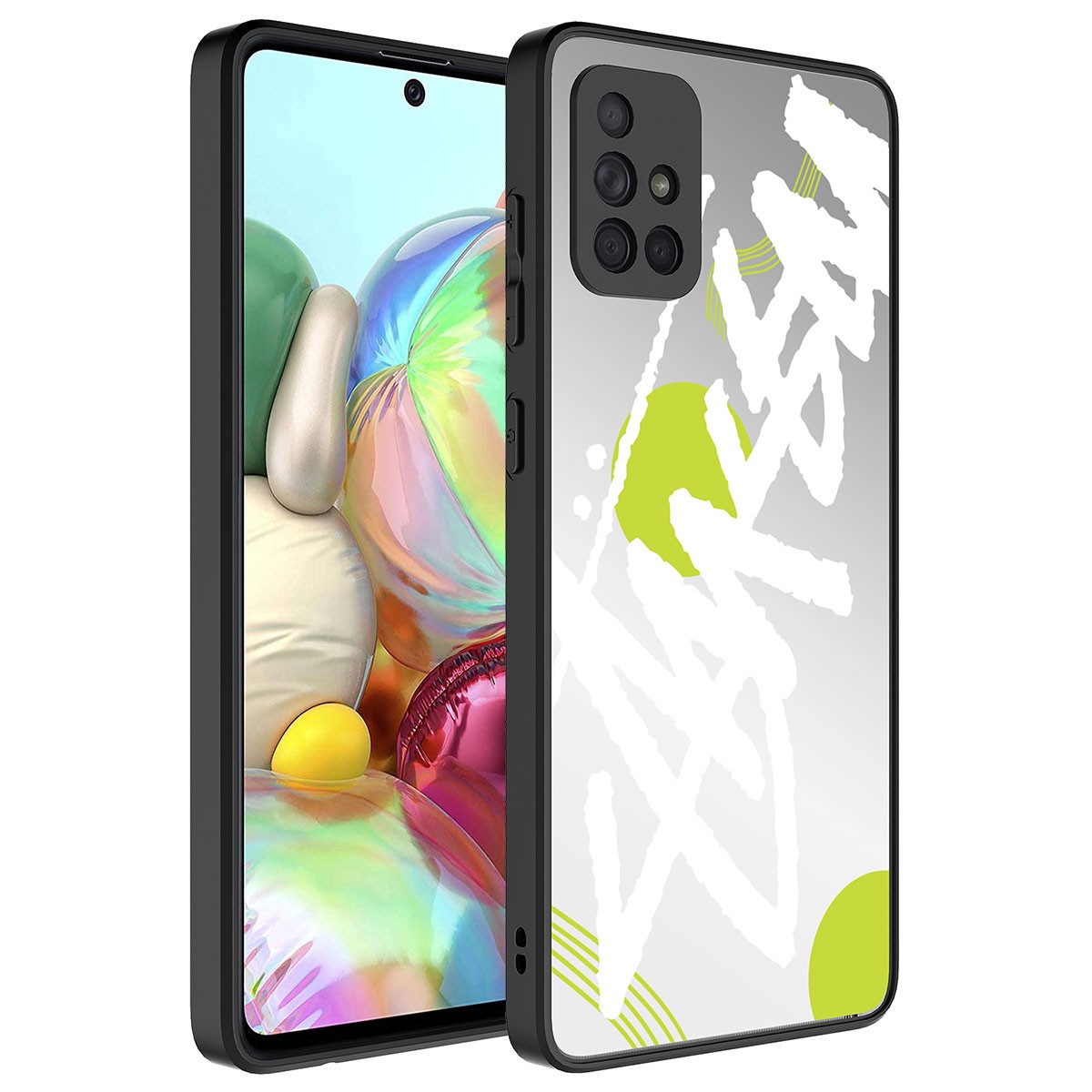 Galaxy A51 Aynalı Desenli Kamera Korumalı Parlak Zore Mirror Kapak