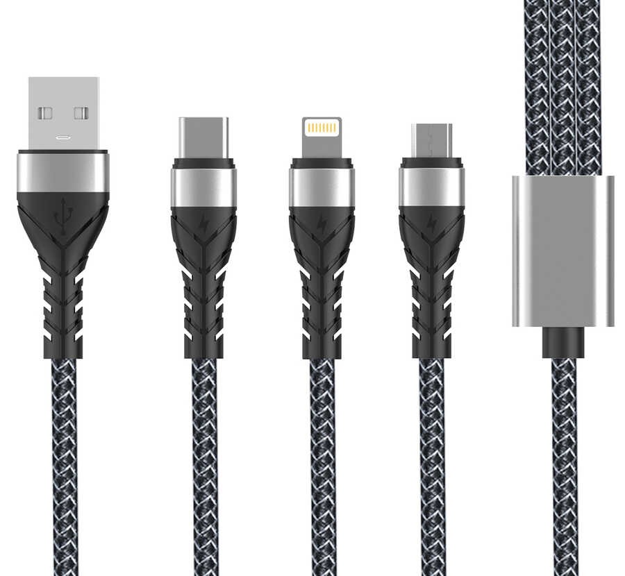 Zore Bax 3 in 1 USB Cable 1.2M