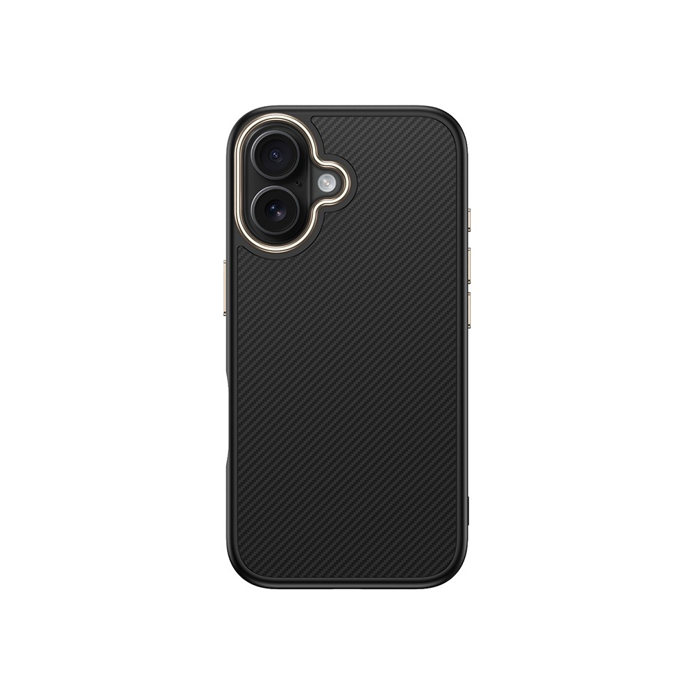 Apple iPhone 16 Plus Kılıf M-safe Şarj Özellikli Karbon Fiber Görünümlü Zore Antina Kapak