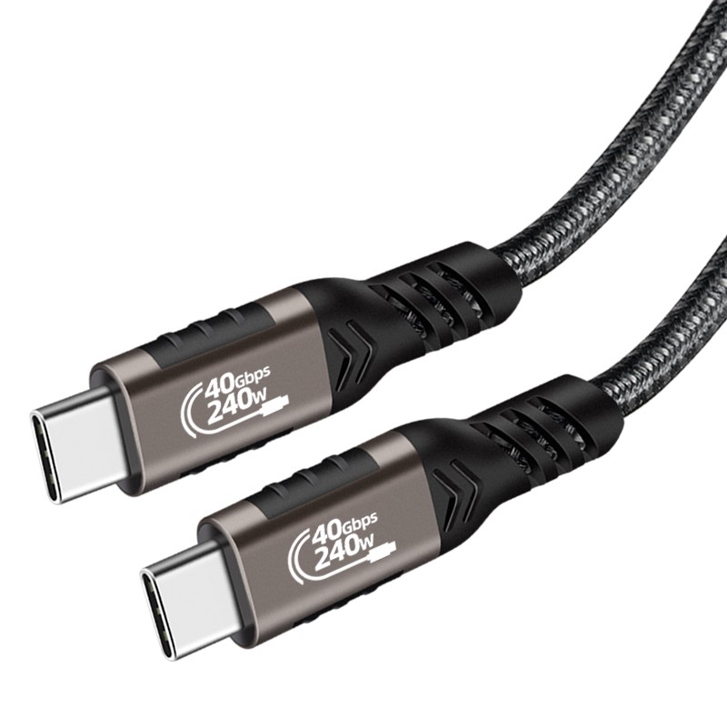 Zore QG01 Type-C to Type-C USB4 PD Data Kablosu 240W 40Gbps 8K@60Hz 1 Metre