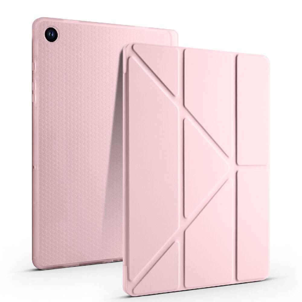 Galaxy Tab A9 Plus  Zore Tri Folding Kalem Bölmeli Standlı