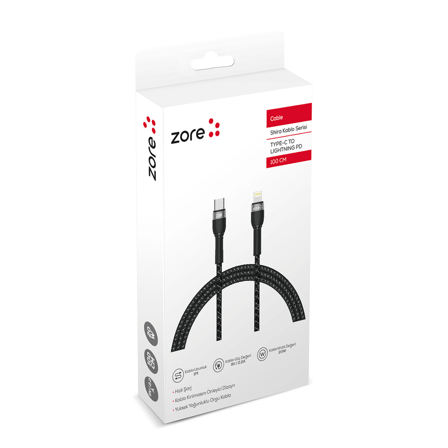 Zore Shira Series Type-C to Lightning PD Cable 30cm