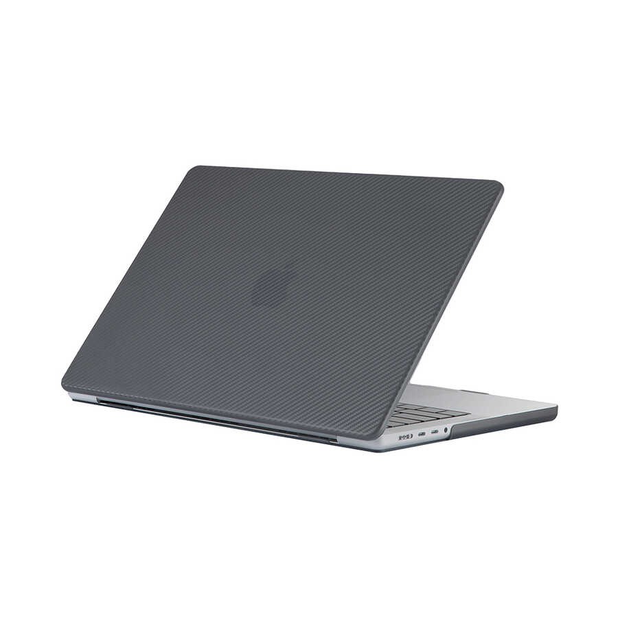 Macbook Pro 14.2 2023 A2779 Zore MSoft Carbon Fiber Tasarımlı Kapak