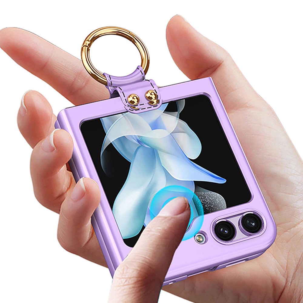Galaxy Z Flip 5 Zore Kıpta Yüzüklü Flip Sert