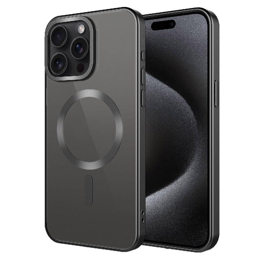 iPhone 15 Pro Uyumlu Mat Tasarımlı Magsafe Wireless Şarj Özellikli Zore Mat Setro Kılıf