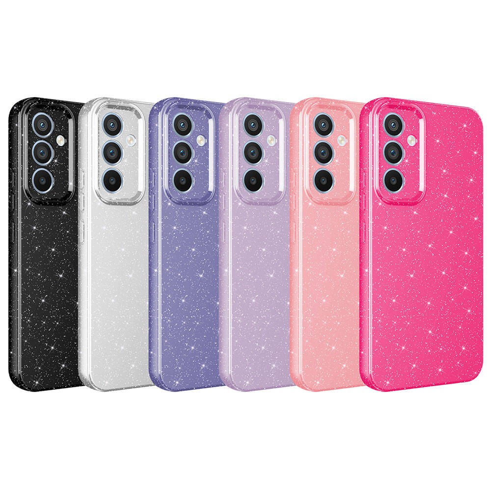 Galaxy S23 FE Kamera Korumalı Simli Lüks Zore Koton Kılıf