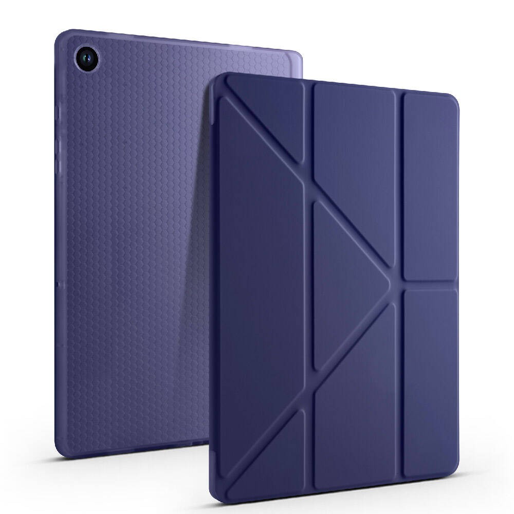 Galaxy Tab A9  Zore Tri Folding Kalem Bölmeli Standlı