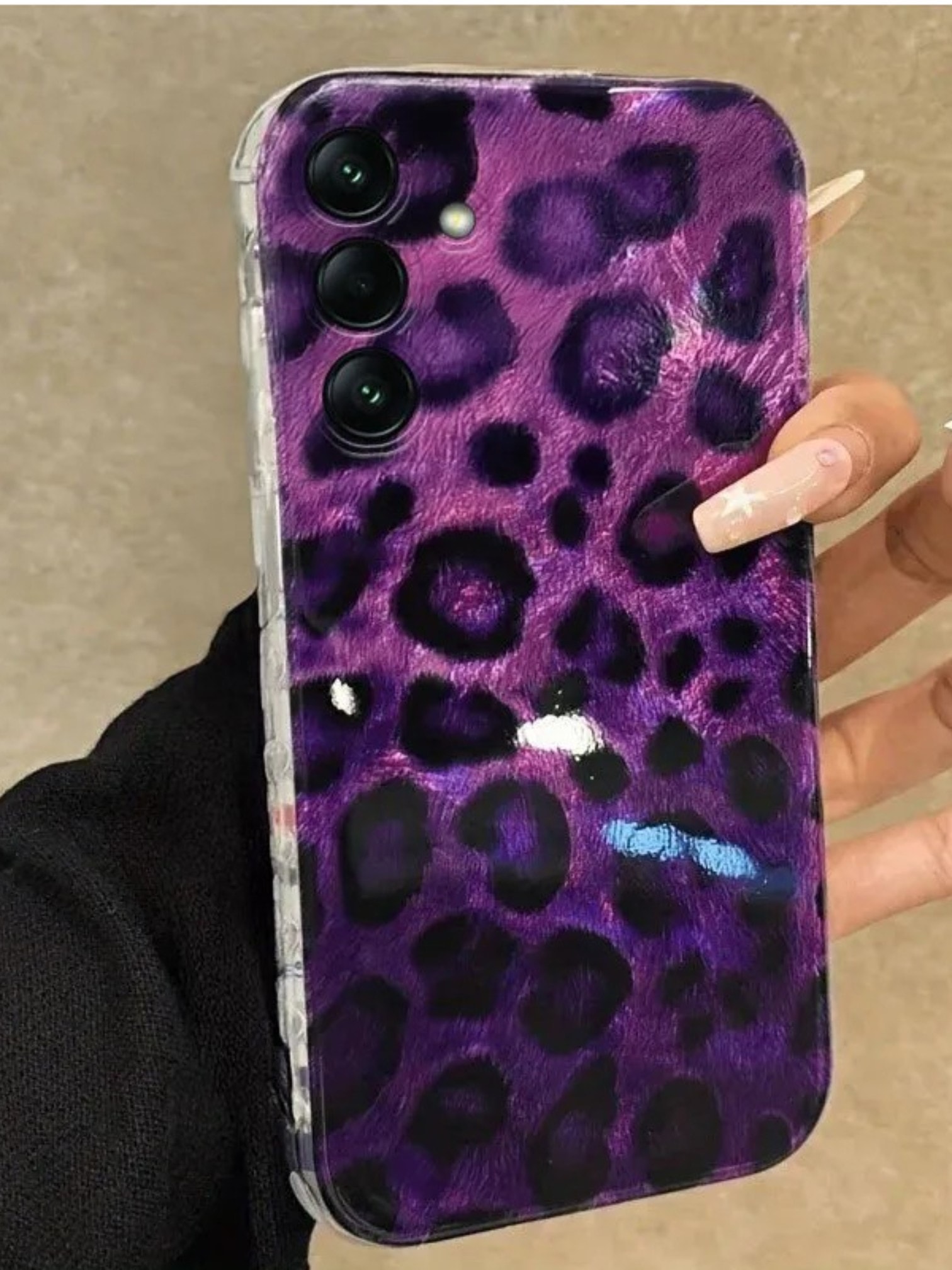 Samsung Galaxy A36 Uyumlu Leopar Desenli Zebana Luxe Silikon Kılıf