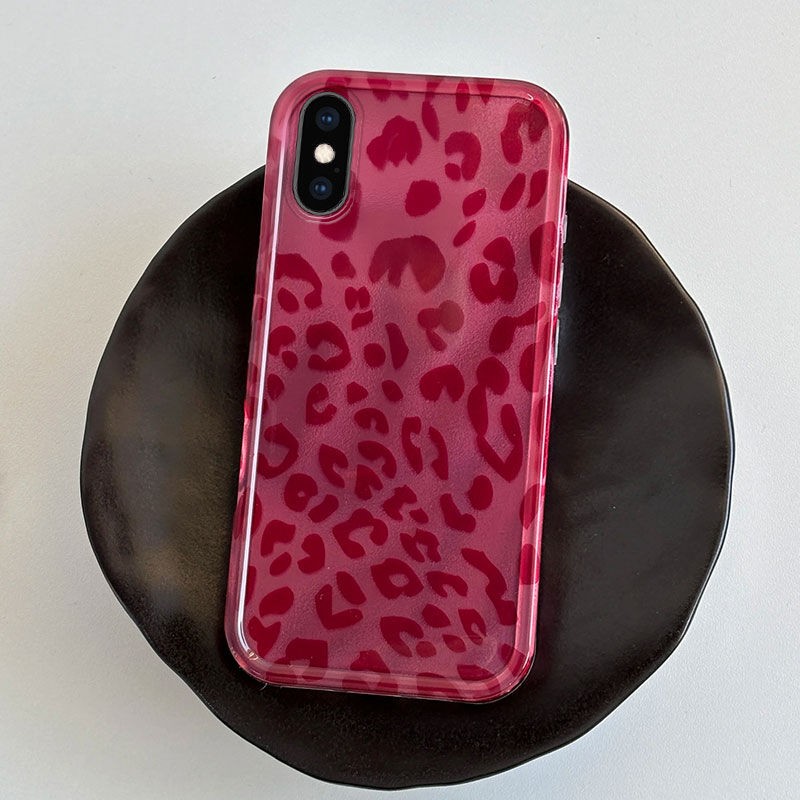 iPhone X/XS Uyumlu Leopar Desenli Zebana Luxe Silikon Kılıf