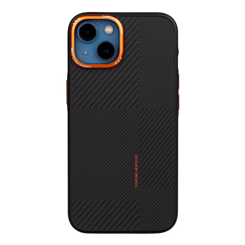 iPhone 14 Case Carbon Fiber Look Zore Camping Case with Magsafe Charging Feature