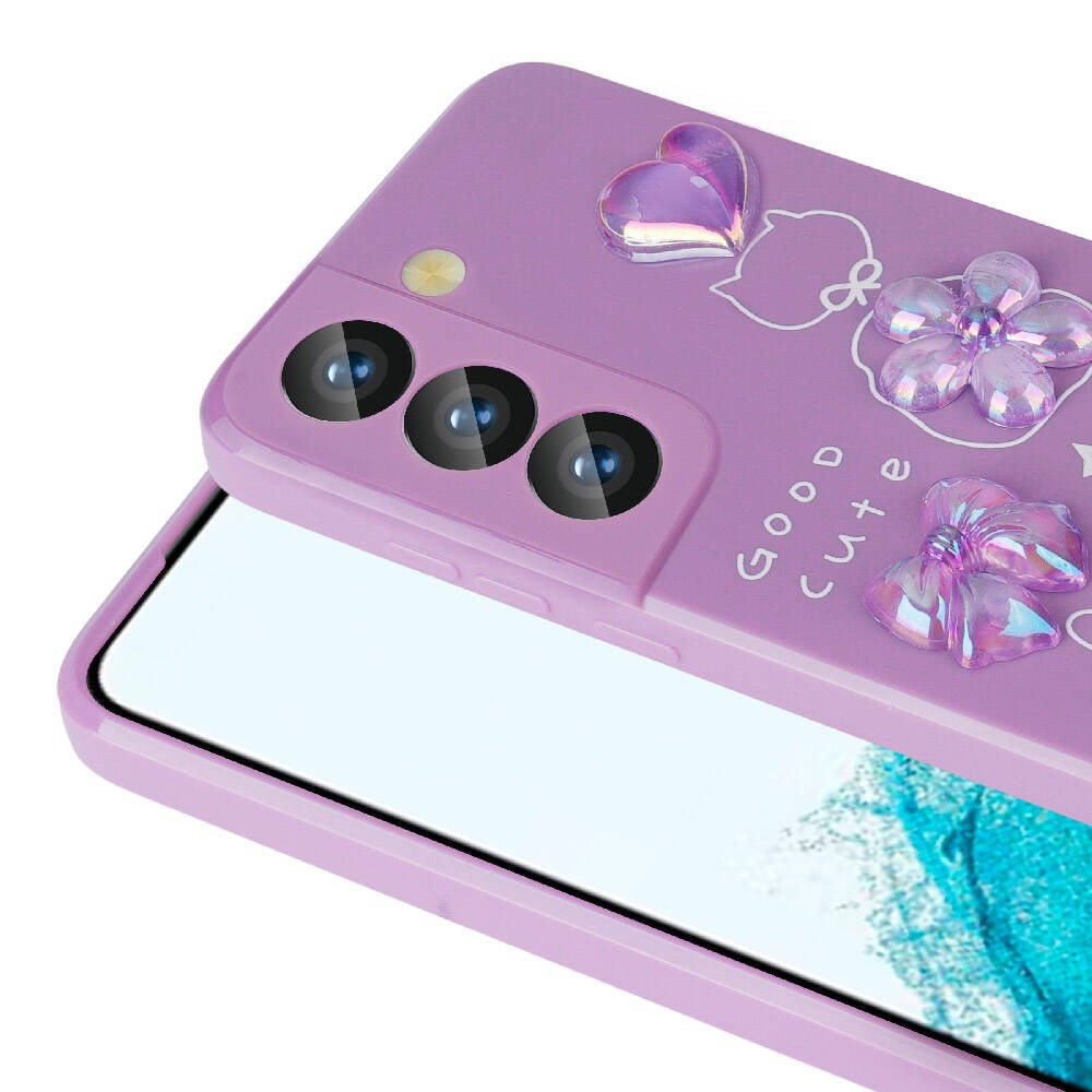 Galaxy S21 FE Kabartma Figürlü Parlak Zore Toys Silikon Kılıf