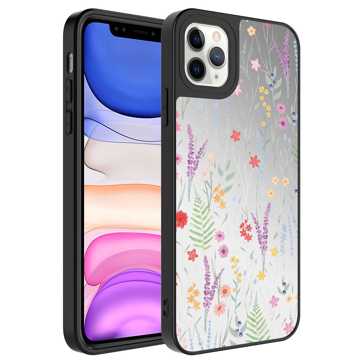 iPhone 11 Pro Max Aynalı Desenli Kamera Korumalı Parlak Zore Mirror Kapak
