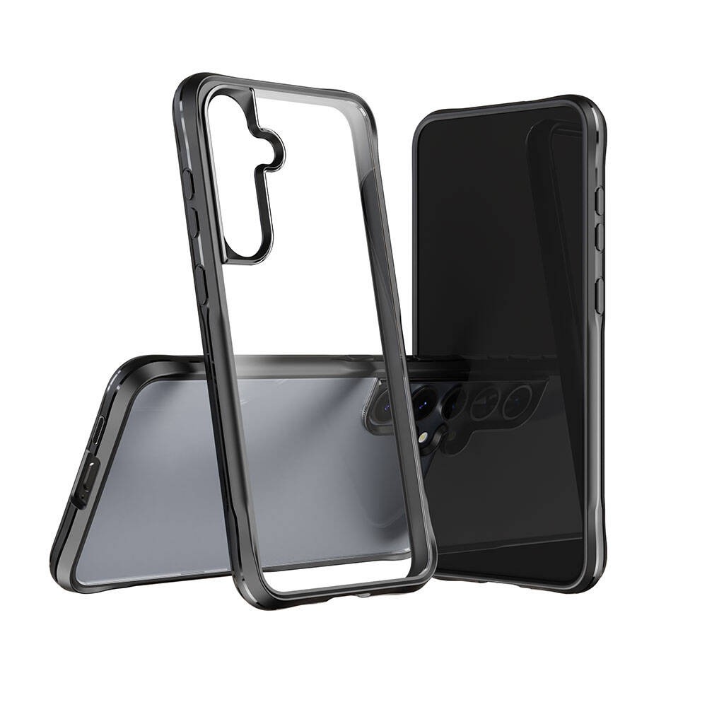 Galaxy S24 Şeffaf Sert PC Arka Yüzey Tasarımlı Zore Edo