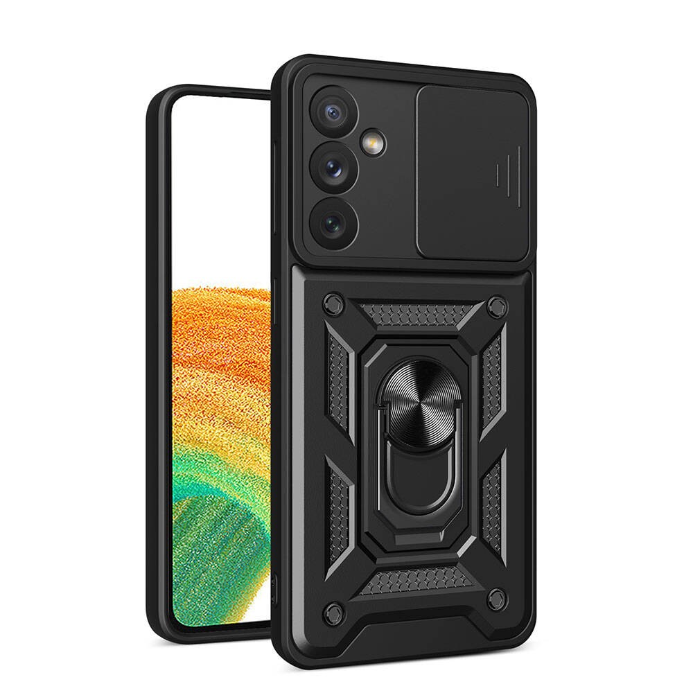 Galaxy A34 Kılıf Magnetik Standlı Kamera Korumalı Zore Sürgülü Vega Kılıf
