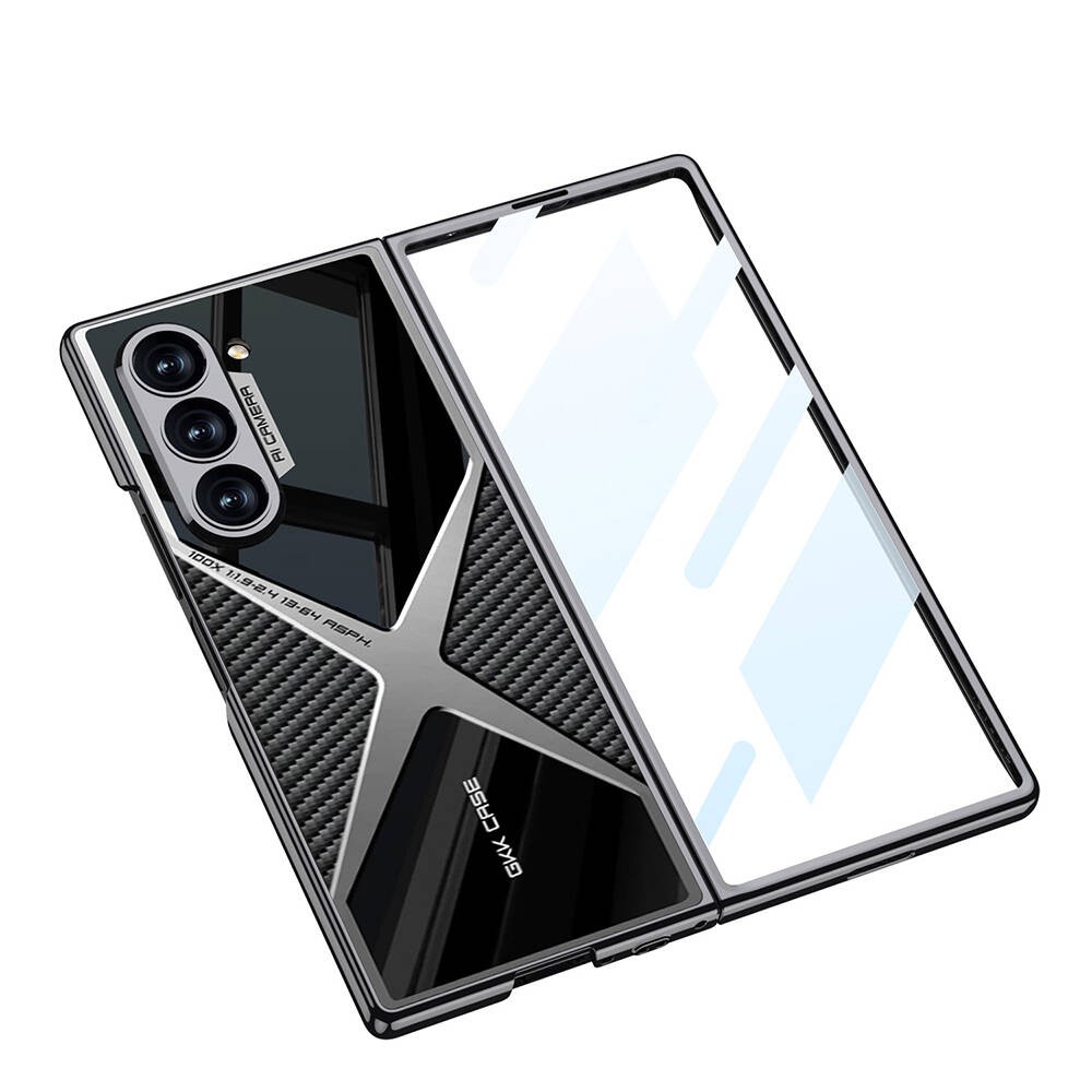 Galaxy Z Fold 6 Ultra İnce Kamera Korumalı PC + Karbon Arka Yüzey Zore X-Pro