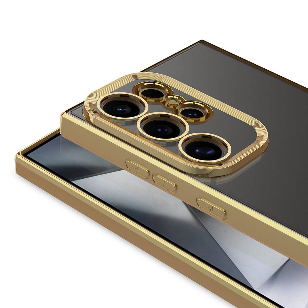 Galaxy S24 Ultra Kamera Korumalı Logo Gösteren Zore Omega Kılıf