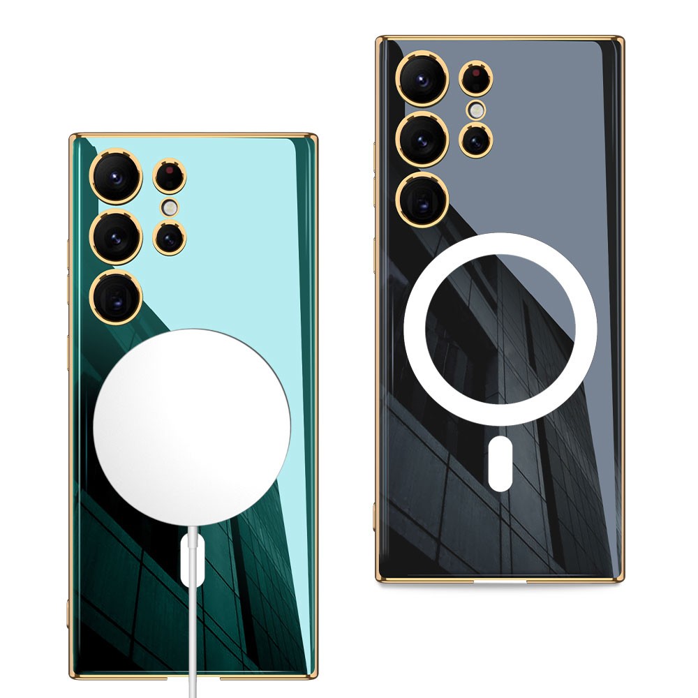 Galaxy S23 Ultra Wireless Şarj Özellikli Kenarları Elektroplating Kaplama Aynalı Zore Kent