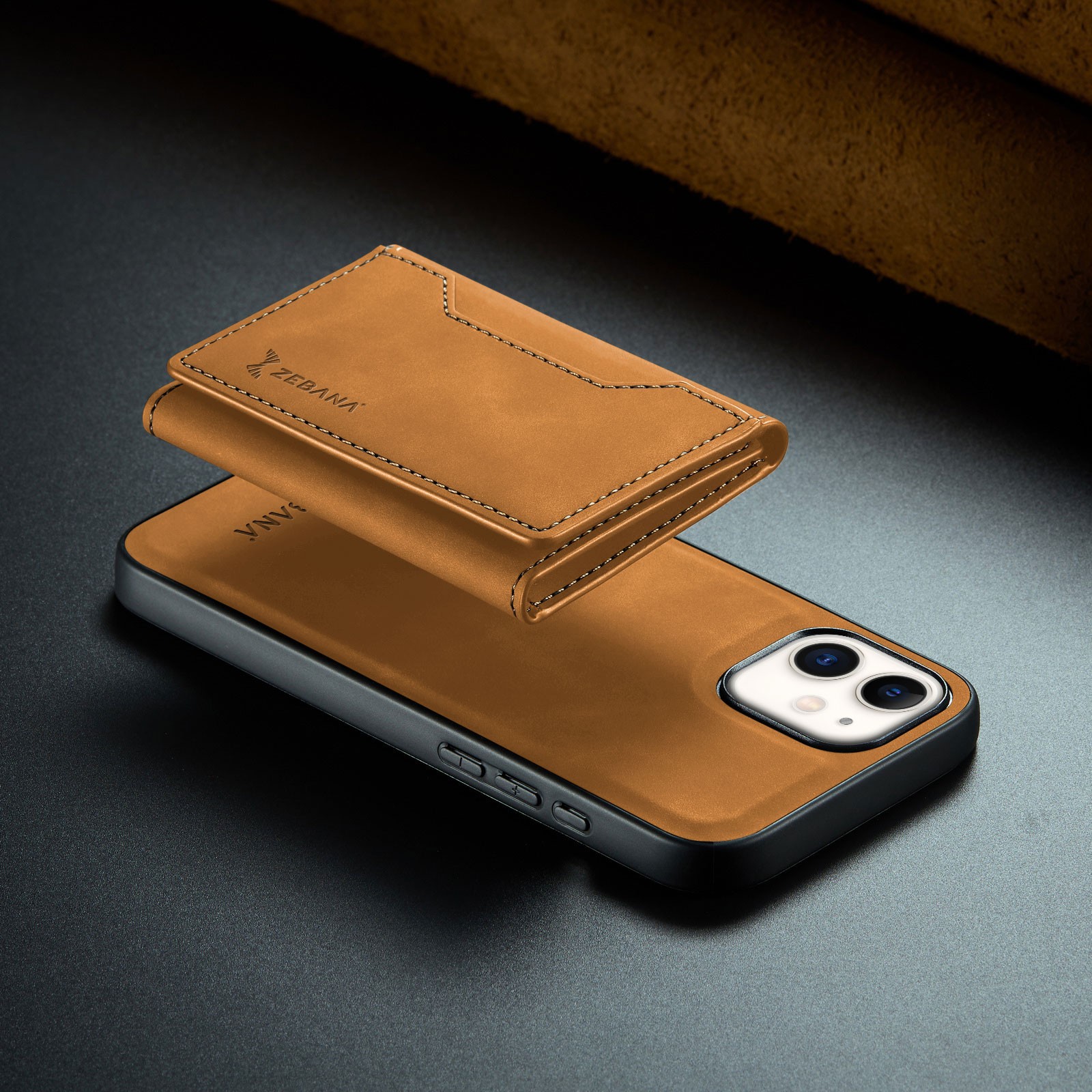 Apple-iphone 11 Uyumlu Zebana 2in1 Elite Class Cüzdanlı Deri Kılıf