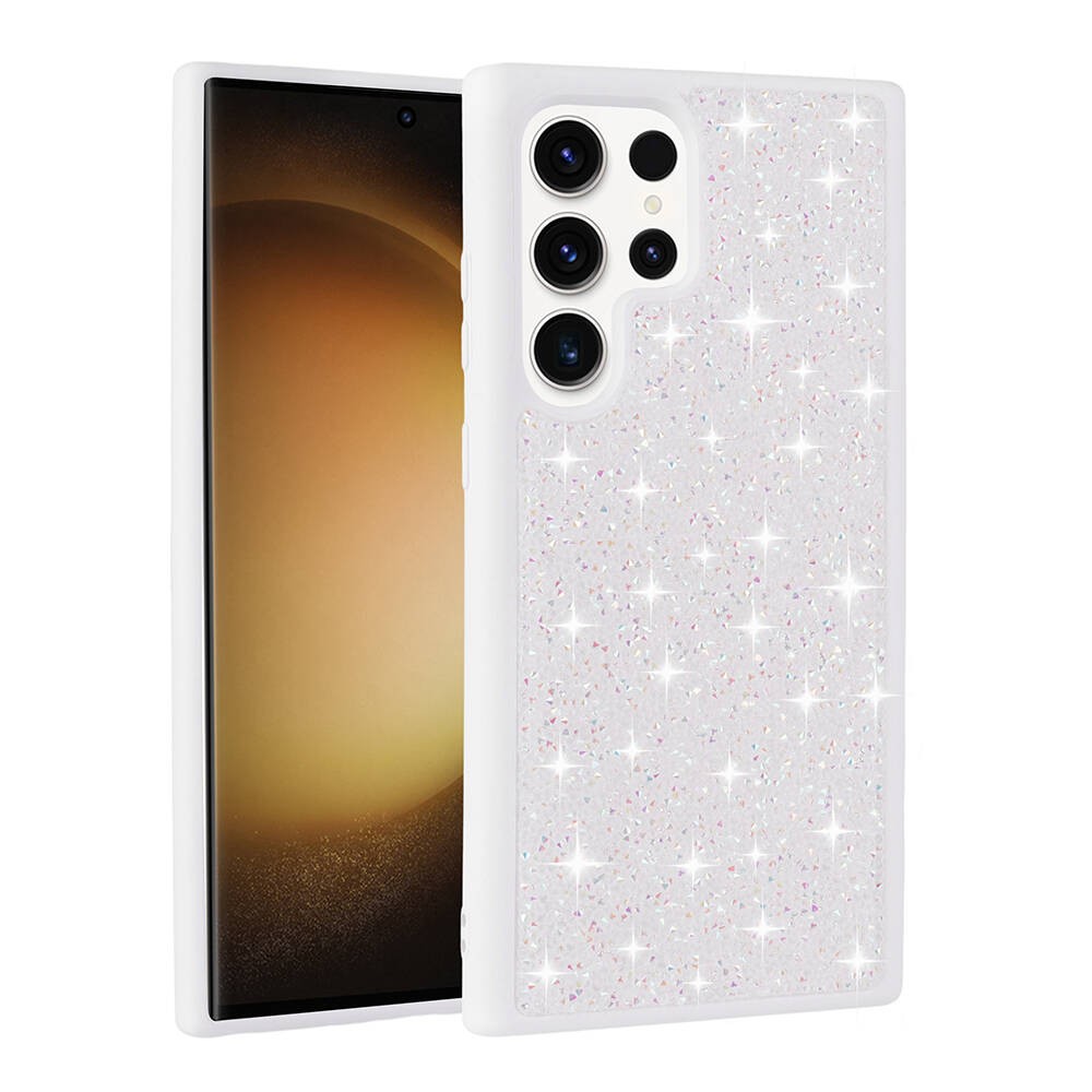 Galaxy S23 Ultra Parlak Taşlı Tasarım Zore Pırlanta