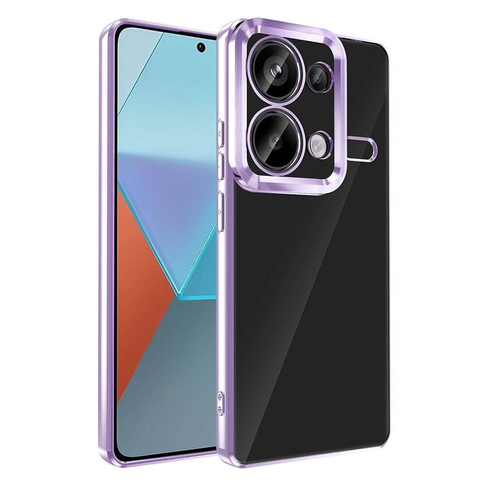 Xiaomi Redmi Note 13 Pro 4G Kamera Korumalı Logo Gösteren Zore Omega Kılıf