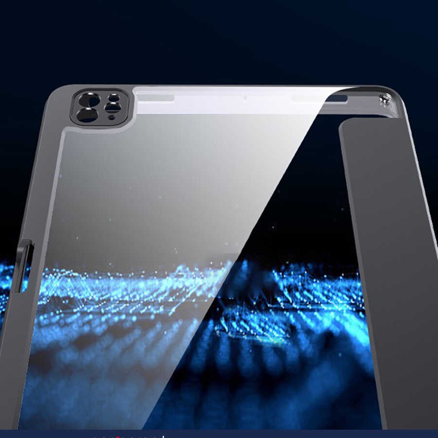 iPad Pro 11 2020 (2.Nesil)  Zore Nort Arkası Şeffaf Standlı